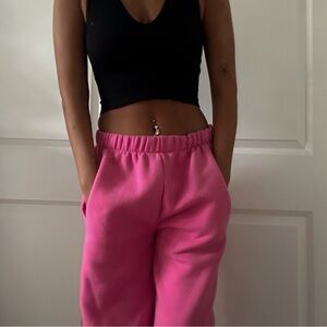 pink sweatpants